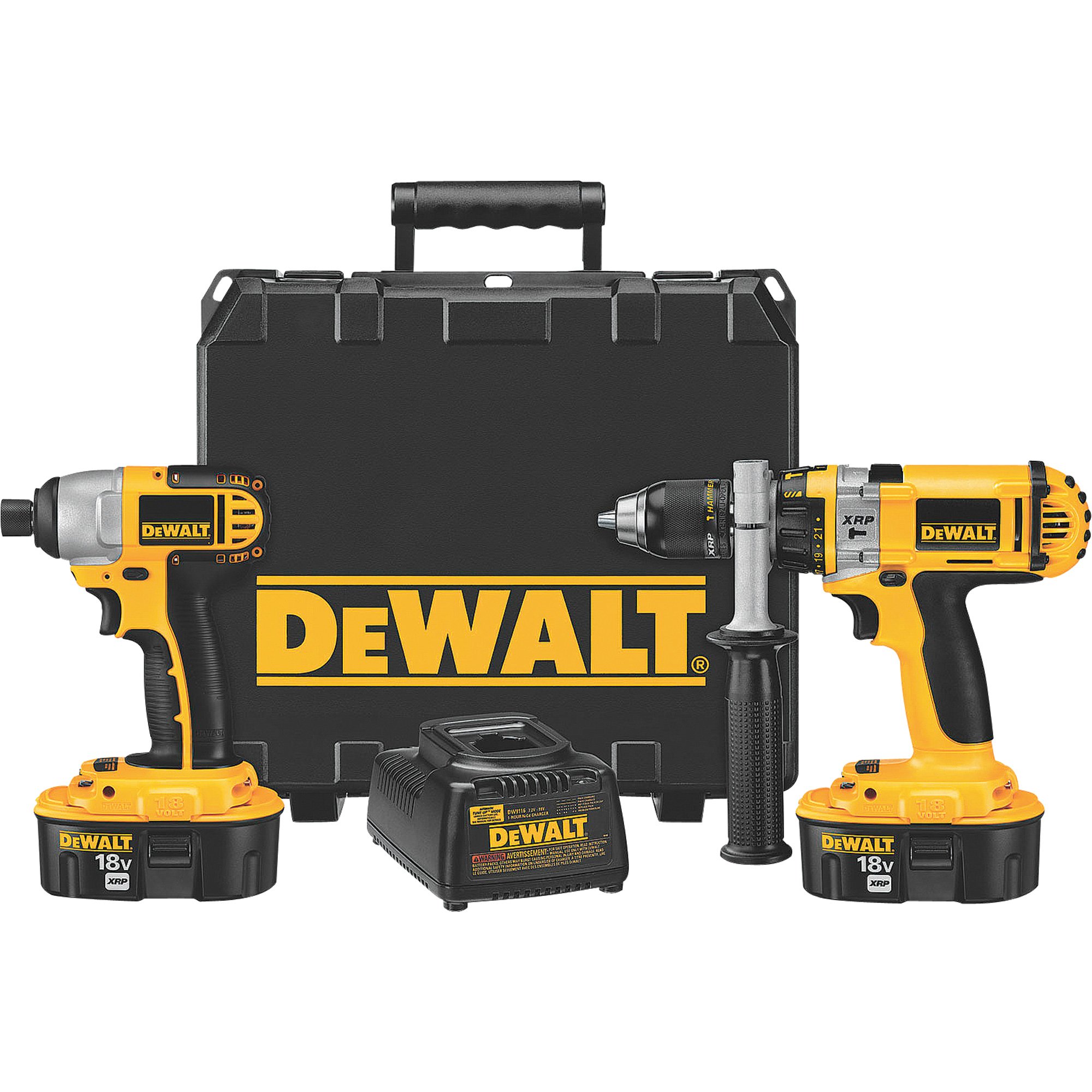 DEWALT XRP Hammerdrill/Impact Driver Combo Kit — 18V, Model# DCK245X